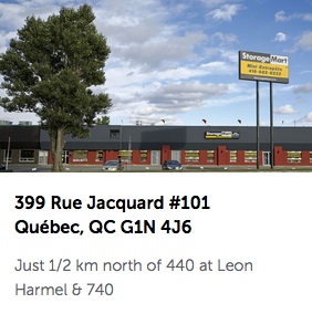Storage Units at StorageMart - 399 Rue Jacquard Ste #101 Quebec City QC